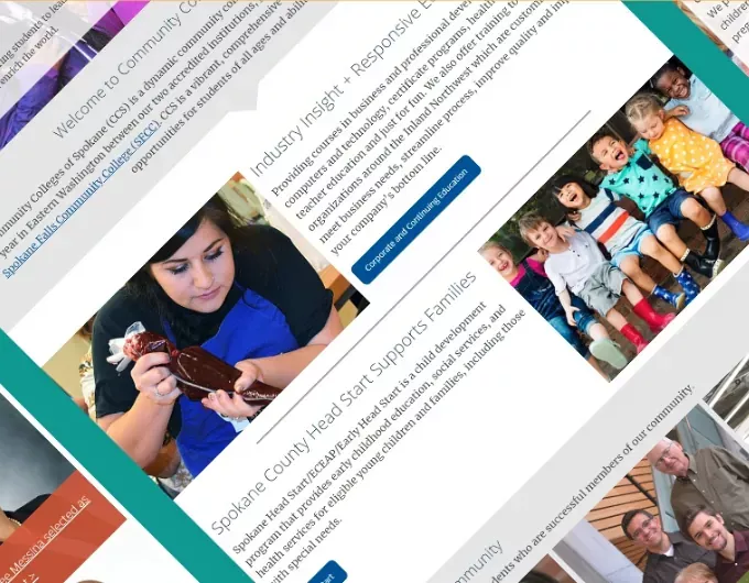 Community Colleges of Spokane project collage